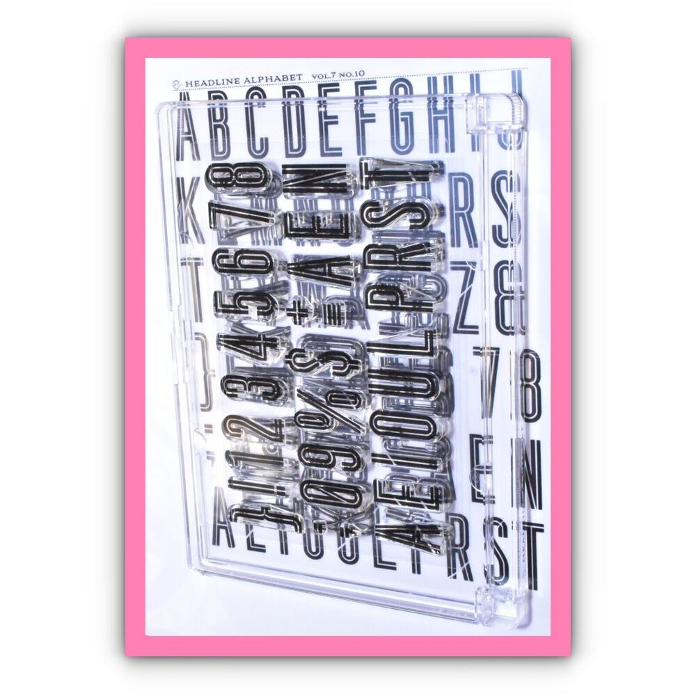 Papertrey Ink Vol. 7 No. 10 Headline Alphabet Stamp Set Scrapbooking Supplies